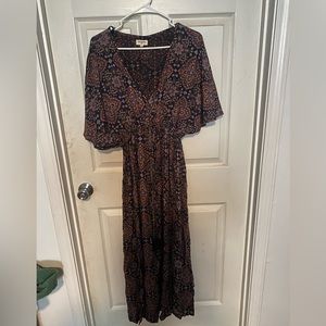 Boho floral maxi dress